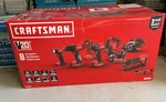 Craftsman V20 8-TOOL Power SETCMCK802C2 Lithium-ion (2) Batteries & Charger. Fixed Price $329.99.