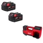 Milwaukee 48-11-1852 M18 Battery 2-PACK + 2848-20 Tire Inflator Bare Tool. Fixed Price $169.99.
