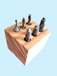Sherline- 3/8" End Mills- Set Of 6- 2 Flute- P/n 7400- Hss- Excellent Condition. Fixed Price $73.00.