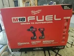 Milwaukee M18 Fuel 3697-22 Hammer Drill & Impact Driver Kit, Batteries. Fixed Price $260.00.