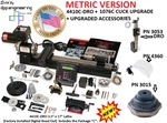 Sherline 4410C-DRO Metric Lathe With Jaws Chuck + Pn 3053, 4360 & 3015. Fixed Price $2218.11.