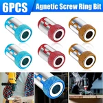 6 X Screwdriver Head Magnetic Ring Pivoting Bit Tip Holder Magnetizer. Fixed Price $6.99.