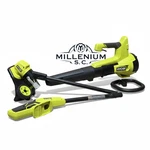 Ryobi 18V One+ Cordless String Trimmer & Jet Fan Blower Combo Kit - Open Box. Fixed Price $139.15.