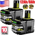 Pack For Ryobi 8AH 12AH P108 High Capacity Battery 18VOLT Li-ion One Plus. Fixed Price $173.86.