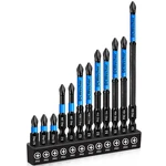 12-PACK Phillips Bits #2 Impact Magnetic, Professional Long Head Dril. Fixed Price $9.51.
