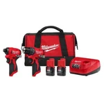 Milwaukee M12 12V 3494-22 Subcompact 2-TOOL Combo Kit Brushless Impact & Drill. Fixed Price $184.98.