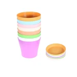 8 Plastic Plant Container Colorful Flower Pots Nursery Seedlings 5.5IN. Fixed Price $18.18.