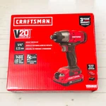 Craftsman (CMCF800C2) 20V Max Cordless Impact Driver W/battery, Charger *new*. Fixed Price $99.99.