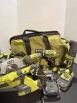Ryobi 18V One+ 5-TOOL Cordless Combo Kit, Li-ion Battery, Charger, Bag. Fixed Price $199.99.