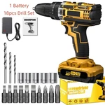 18PCS Electric Cordless Drill Screwdriver Bits Set 1X Battery Charger. Fixed Price $19.99.