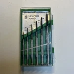 Helping Hand 6-PIECE Precision Screwdriver Set Mixed T1 Metal Case. Fixed Price $9.99.
