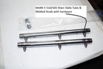 Shopsmith Mark V 510, 505 Main Table Fence Tubes Rails 17.5" & Hardware (#2). Fixed Price $29.95.