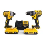 Vintage Dewalt DCK283D2 Drill/impact Driver Kit 20V. Fixed Price $281.00.