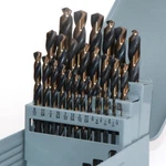 29PCS/SET Hss Drill Black Gold Multi-bits Twist Metal 1/16"-1/2". Fixed Price $39.99.