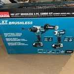 Makita 18V Lxt Brushless 5.0 Hammer Drill/impact DRIVER/CHARGER/2 Batt /bag. Fixed Price $308.99.