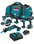 Makita Bundle Impact, Drill, Reciprocating Saw, Circular Light. Fixed Price $449.00.