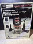 Vintage Sears Craftsman 1.25 Hp Wood Router 217568 Carrying Case Manual Box. Fixed Price $70.00.