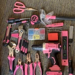 Best & Trust Pink Drill/driver Power Tool Set 21V Battery Included Black. Fixed Price $35.00.
