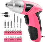 Hi-spec 27PC 3.6V Cordless Electric Screwdriver Set Usb Rechargeable Multi-color. Fixed Price $26.39.