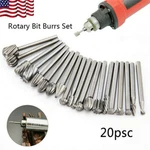 20X Hss Carbide Burr Rotary Drill Bits Set Grinder Carving Engraving Dremel Tool. Fixed Price $11.88.