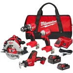 Milwaukee 3693-24CX M18 4-TOOL Combo Kit. Fixed Price $449.00.