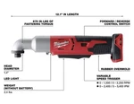 Milwaukee Tool 2667-20 M18 Cordless 2-SPEED 1/4" Right Angle Impact Driver. Fixed Price $142.00.