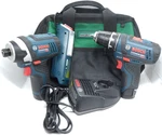 Bosch 12-VOLT Tools 1/4" Impact, 3/8" Drill, Work Light, Charger, Batteries. Fixed Price $189.90.