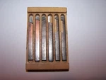 Unimat Tool Cutters, #2820, Set Of 6, Pre-shaped Vintage, Austria, #146. Fixed Price $56.99.