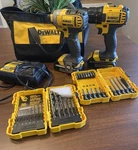 Dewalt Combo Drill DCD780 1/4 Impact Driver DCF885, 2- 20V Max Ion Batteries. Fixed Price $125.00.