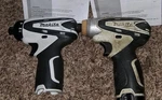 Makita DF030D Driver Drill & TD090D Impact Set With Case And 1 Battery. Fixed Price $107.45.