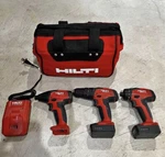 Brand New Hilti Volt Combo Drill Drivers Kit W/tool Bag & 2.6AH Batteries. Fixed Price $403.82.