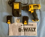 Dewalt Dcd 710 Drill W/ Charger & 12V Batteries, Clip, Manual And Bag.. Fixed Price $75.00.