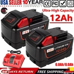 For Milwaukee M18 18V Lithium Hd 12.0AH Extended Capacity Battery 48-11-1812. Fixed Price $26.89.