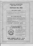 Craftsman 103.24530 Drill Press Operating Instructions And Parts List. Fixed Price $20.24.