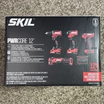 Skil Pwr Core 12-VOLT 5-TOOL Brushless Power Combo Kit New. Fixed Price $149.95.