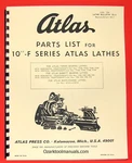 Atlas/craftsman 10-F Series Metal Lathe Parts Manual 0043. Fixed Price $14.50.