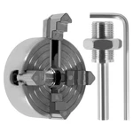 4-JAW Lathe Chuck W/ Wrench Connecting Rod For Woodworking Tool Parts. Fixed Price $37.79.