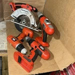 Black&decker 18V Firestorm 4 Power Tool Combo Set (3 Drills And Circular Saw). Fixed Price $89.95.