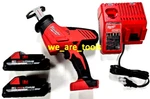 Milwaukee 2625-20 M18 Hackzall Recip Saw, 2) 48-11-1835 3.0 Battery, Charger 18V. Fixed Price $342.97.