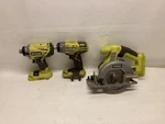 Ryobi Power Tool Set (two Drills And One Circular Saw). Fixed Price $59.99.
