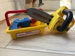 Shelcore Little Fix-it Tool Box Pretend Play Set Power Sound Chainsaw Drill. Fixed Price $15.00.