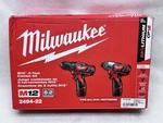 Milwaukee M12 12V Lithium-ion Cordless Drill Driver Impact Combo Kit. Fixed Price $129.99.