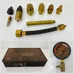Vintage Weidenhoff Compression Gauge Set Case Auto Tool 200 Psi-untested. Fixed Price $74.99.