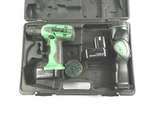 Hitachi DS120VF Electric Drill, Flashlight, Screw Heads, BATTERIES12V, Case D323. Fixed Price $20.00.