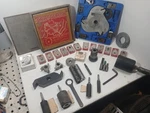 Craftsman Lot Of 33 Shapers, Cutters, Router, Dado, Sanding & More. Fixed Price $150.00.