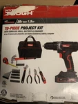 Hyper Tough 70-PIECE Project Kit W/ Cordless Drill, Battery & Charger Diy Tool. Fixed Price $35.00.
