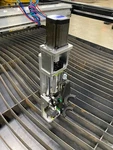 Cnc Table Z Axis With Nema 23 Stepper Motor, Floating Head, & E-stop Breakaway. Fixed Price $550.00.
