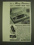1938 Dremel Moto-tool Ad For Merry Christmas And Hobby New Year. Fixed Price $17.99.