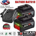 8.0AH For Bosch 18V BAT618 BAT609 BAT612 Lithium-ion BAT620 Battery / Charger. Fixed Price $76.95.