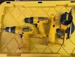 Dewalt Power Tool Lot DW929 DW936 DW953 Drills Saw. Fixed Price $79.99.